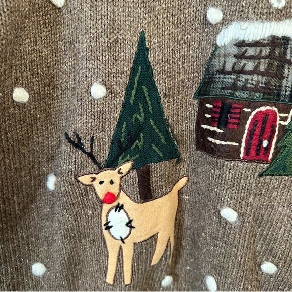 Vintage, Victoria Jones, Christmas sweater in excellent condition size 1X - Picture 2 of 5